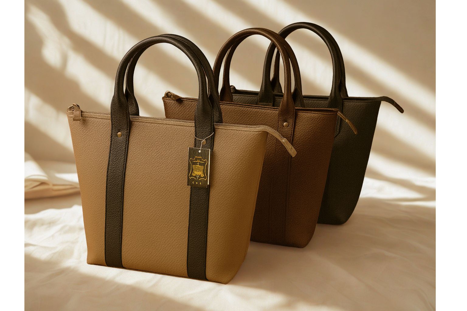 【日本製】姫路レザー(シュリンク牛革) トートバッグ