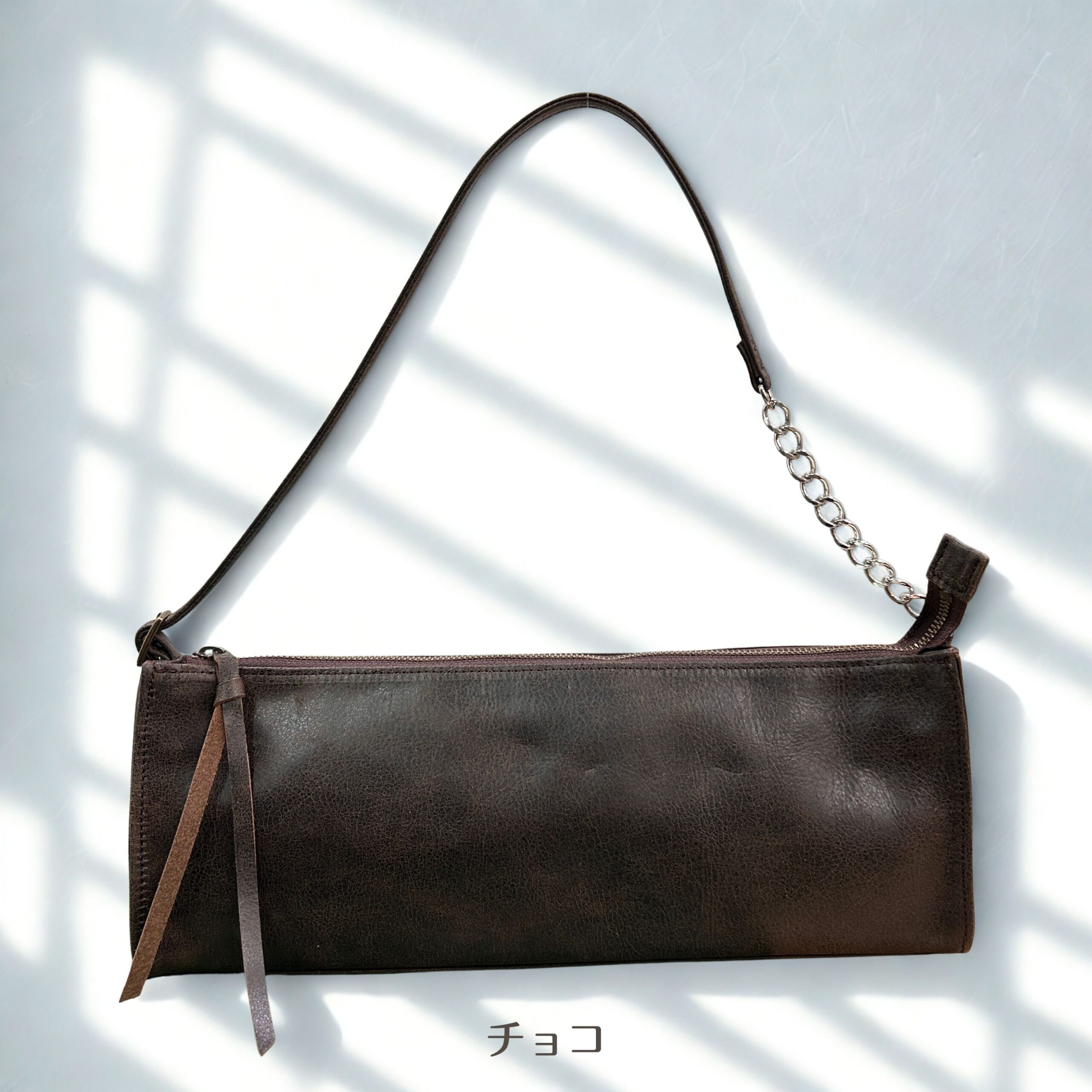 MT004 ワイドスクエアショルダー チョコ