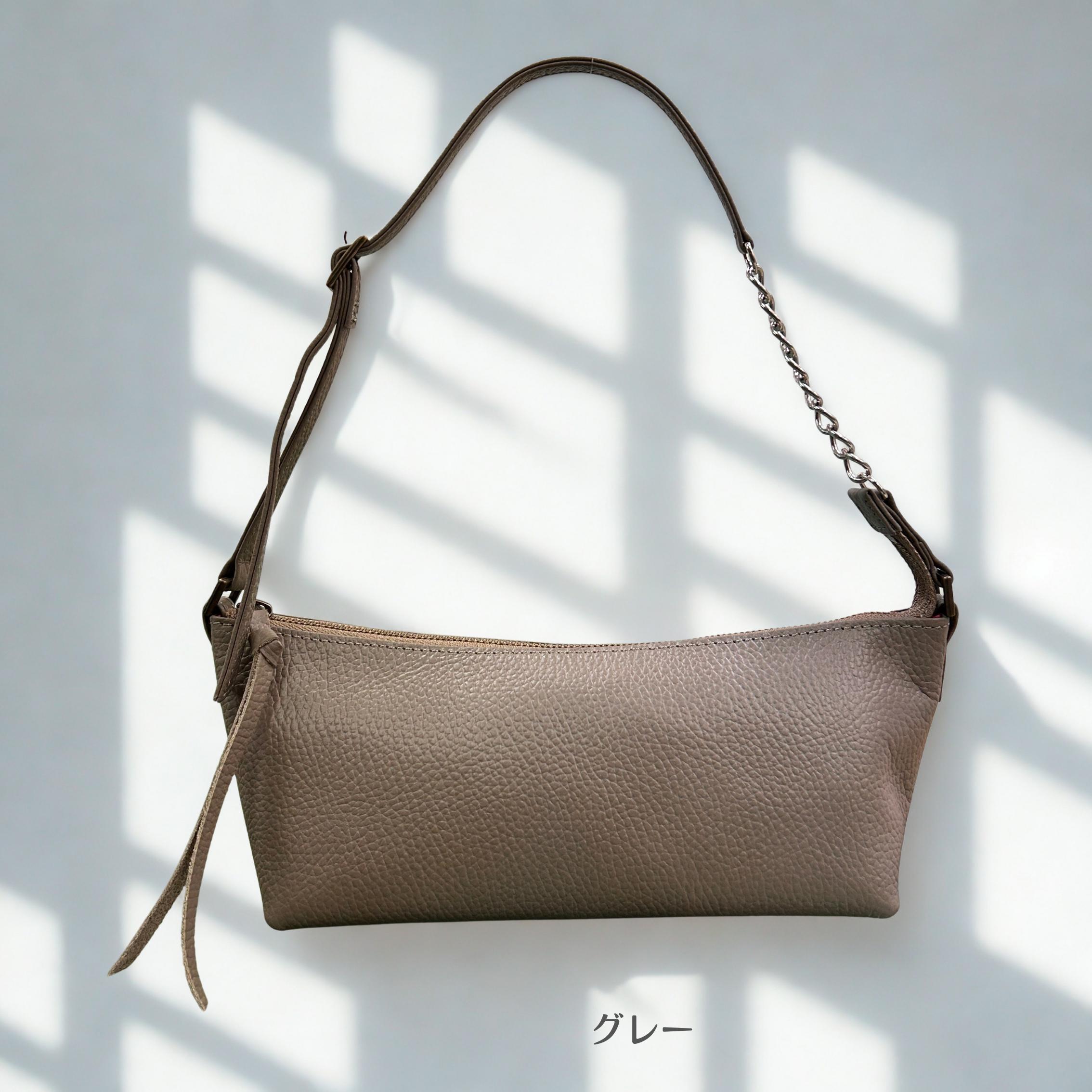 MT005 ミニマルショルダー グレー (正面)