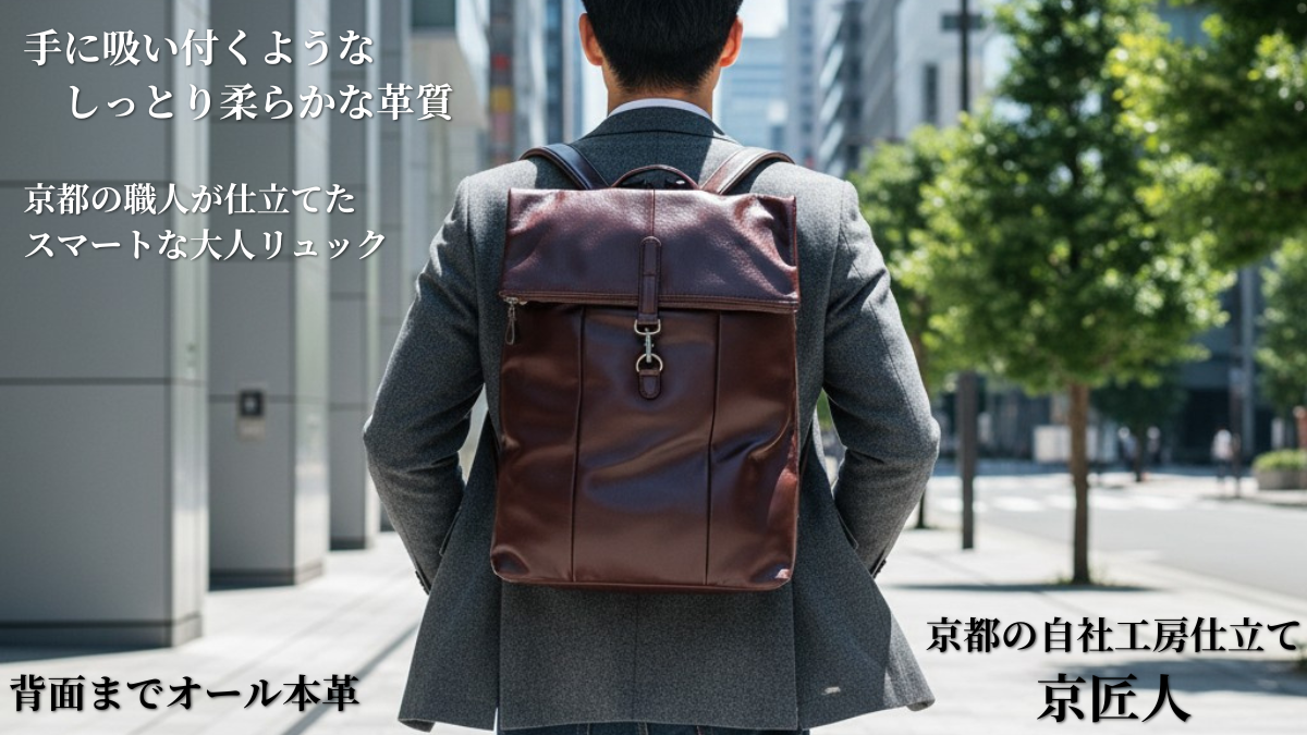 スマートな大人リュック 京匠人